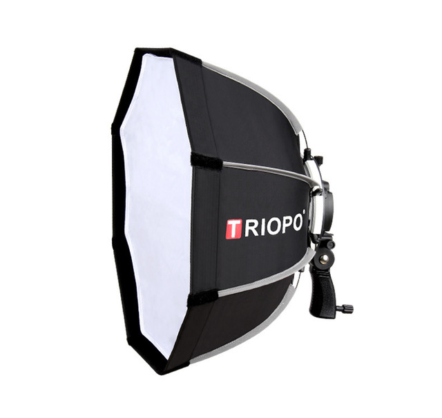 Ultra Lightweight 0.68kg Triopo KS65 Octagonal for 25.6" Foldable to 19.9" Universal Speedlite Flash Mount Oxford Cloth