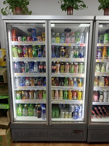 Refrigerador Exhibidor de Bebidas de 4 Puertas con Puerta de Vidrio, Enfriador Abierto Blanco de 6 Puertas para Supermercados, Tiendas de Conveniencia y Bebidas - Product Image 5