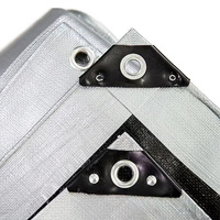 Bâche de protection robuste 180 g/m² imperméable, anti-UV, coupe-vent, enduite, écologique en PE pour camions et voitures