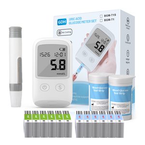 Appareil médical : <span class=keywords><strong>Glucomètre</strong></span> 2-en-1 pour diabétiques, mesure du glucose sanguin et de l'acide urique - Product Image 2