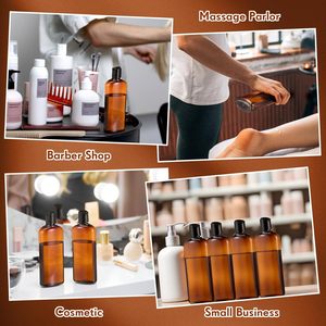 Emballage cosmétique très vendu, flacon en plastique PET transparent de 100 ml, 150 ml, 250 ml, 300 ml, 500 ml avec bouchon à disque en aluminium - Product Image 4