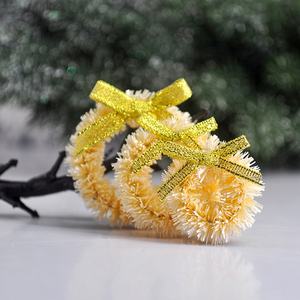 Nouvelle <span class=keywords><strong>décoration</strong></span> Simulation guirlande haute qualité <span class=keywords><strong>porte</strong></span> d'entrée artificielle Mini neige blanche guirlande avec ruban arc - Product Image 5