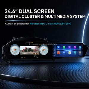 Reproductor de DVD para coche Android con pantalla digital dual de 24.6 pulgadas y CarPlay para Mercedes-Benz Clase C W204 2011-2014 NTG4.5 LHD - Product Image 3
