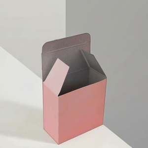 Boîtes en papier kraft personnalisées à fermeture automatique, roses avec couvercle, en carton imprimé avec votre logo pour l'emballage de cosmétiques, de bougies et de bouteilles - Product Image 1