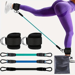 Bandes d'exercice Aofit Fitness Trainer en TPE avec boucle de cheville et sangle de cheville pour entraînement des jambes et des fessiers, <span class=keywords><strong>musculation</strong></span>, sac de transport - Product Image 1