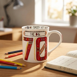 Tazza da Caffè in Ceramica Personalizzata con Logo e Design Unico, Realizzata a Mano, Lavabile in Lavastoviglie e Adatta al Microonde - Product Image 1