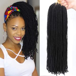 Extensions de cheveux tressées au crochet, style Faux Locs, Space Curls, Reggae African Locs, pour coiffures européennes et américaines, par Xuchang Wigs Machine - Product Image 1