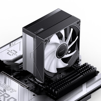 Ventilateur de refroidissement CPU Jonsbo CB40 ARGB en cuivre et aluminium avec LED RGB, roulement fluide silencieux, pour boîtier d'ordinateur de jeu, 120 mm, 77 CFM