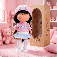 Vente en gros de poupées Kawaii à joues rondes de 24 cm, 3 styles, poupées en vinyle à habiller, collection de poupées, jouet de collection, cadeau avec boîte cadeau