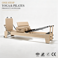 ZENJOY Reformer de Pilates en bois d'érable massif, couleur personnalisée, faible MOQ, pour usage domestique et en studio de Pilates