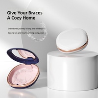 Boîte de rangement portable pour appareil dentaire, étui de trempage pour aligneurs, boîte de rangement pour prothèses dentaires, étui de rangement sécurisé pour appareil orthodontique