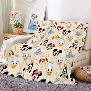 New Wholesale Cartoon Cute Mouse Kids Baby Plush Blanket Custom Sofa Couch <b>Bed</b> <b>Throws</b> Travel Picnic Car Blankets - Product Image 3
