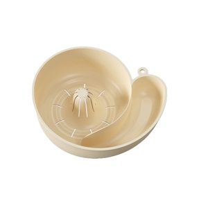 Meilleur nouvel égouttoir de cuisine en plastique à design escargot automatique pour égoutter les aliments, le riz, les légumes, les fruits - Product Image 1