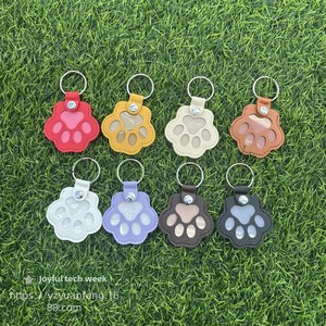 Porte-clés <span class=keywords><strong>de</strong></span> rangement pour poils d'animaux avec motif empreinte <span class=keywords><strong>de</strong></span> patte, forme <span class=keywords><strong>de</strong></span> patte <span class=keywords><strong>de</strong></span> chien et <span class=keywords><strong>de</strong></span> cœur, pour la commémoration des chiens et des chats - Product Image 6