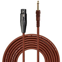 Câble audio professionnel Yinyu AC080P XLR vers 6,35 mm, câble de microphone équilibré pour mixeur, amplificateur, guitare électrique
