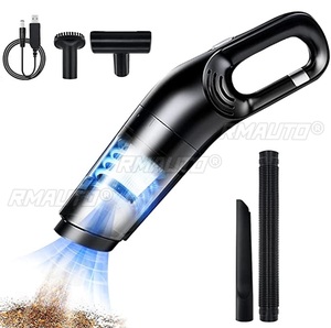 Aspirateur sans fil pour voiture, mini aspirateur à aspiration cyclonique, rechargeable par USB, aspirateur portable sans fil pour la maison et le bureau - Product Image 1