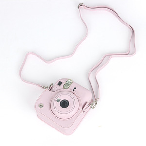 Estuche para cámara <span class=keywords><strong>Fuji</strong></span> <span class=keywords><strong>Instax</strong></span> <span class=keywords><strong>Mini</strong></span> 12, bolsa de cuero PU con bolsillo y correa de hombro ajustable - Product Image 6