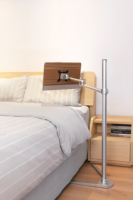 Support de lecture réglable en alliage d'aluminium sur pied avec fonction de rotation à 360 degrés compatible avec les tablettes pour une utilisation en chambre