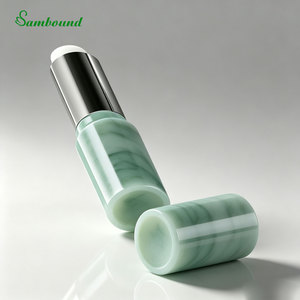 <b>Custom</b> 3.9g Oval PP <b>Lipstick</b> Tube Supports Hot Filling & Direct Filling Marbled Texture Injection-Molded with Mica Material - Product Image 2