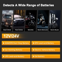 Sndway numérique 12V/24V testeur de batterie de voiture chargeur écran LCD trois-en-un détecteur d'instrument de réparation détecteur de batterie LED