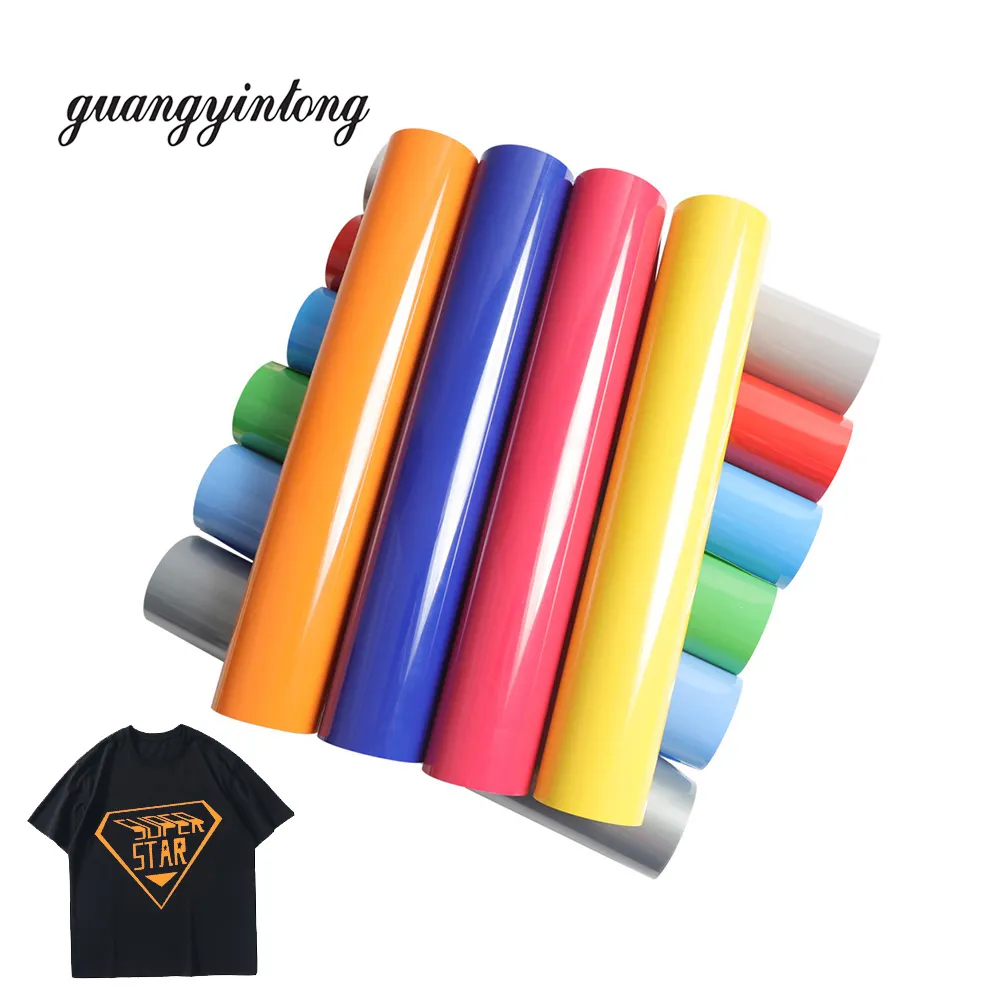 Guangyintong Easyweed Pvc Com Papel Pegajoso Vinil Pu Soft Clothing Algodão Branco Acrílico Time Film Cor