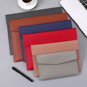 Promotion Business Leather Folder Custom Logo A4 <b>A5</b> A6 Administration Portfolio <b>Envelope</b> Paper File Holder Bag - Product Image 2