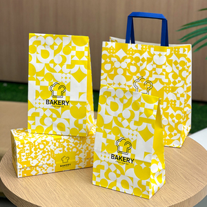 Hộp các tông tráng miệng màu trắng để nướng bánh trứng Macarons bánh rán cho bánh quy bao bì Takeaway cho đường và <span class=keywords><strong>sushi</strong></span> - Product Image 5