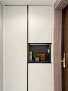 Meuble à chaussures moderne sur mesure en bois massif, protection environnementale, pour hôtel - Product Image 5