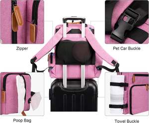 Échantillon gratuit de transporteurs pour chats et chiens, transporteurs souples pour animaux de compagnie pour petits chats et chiens de moins de 15 livres, transporteur pliable souple et solide - Product Image 4