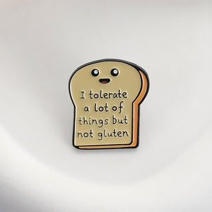 Tollero un sacco di cose, ma non spille con smalto al glutine grazioso abbigliamento per il pane distintivo zaino accessori decorativi per regalo - Product Image 3