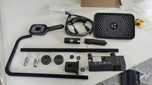 Robinet mural en laiton avec écran LED numérique de haute qualité, ensemble de douche intelligent pour salle de bain, douche cascade chromée simple - Product Image 2