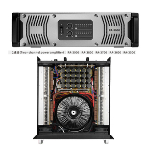 Amplificateur de puissance professionnel série RA 2/4 canaux, montage en rack 2U/3U, pour spectacles sur scène, studio, système PA - Product Image 1