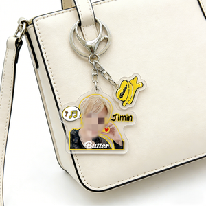 Llavero de acrílico de 2 piezas de <span class=keywords><strong>Bangtan</strong></span> Boys (BTS) más vendido, colgante creativo de J-Hope, RM, V, accesorio relacionado con estrellas, producto de apoyo para fans - Product Image 5
