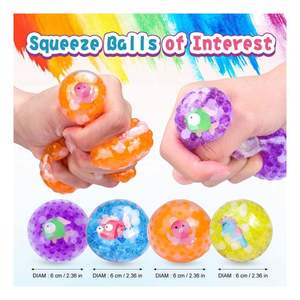 New Design Personalized Eco-friendly TPR Squishy Ball for Sensory Play Anti-Anxiety Kawaii Fidget <b>Desk</b> <b>Toy</b> with Customized Color - Product Image 5
