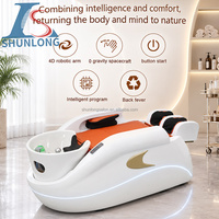 Lit de Salon de Beauté Moderne Électrique Multifonctionnel pour Massage Corporel Complet, Lavage de Cheveux, Spa Capillaire et Shampoing – Équipement de Salon de Coiffure