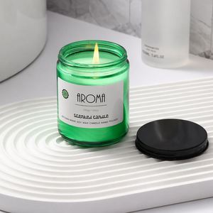 Bougie parfumée artisanale en cire de soja 200g, en pot cylindrique, à faire soi-même, pour l'aromathérapie, cadeau d'anniversaire - Product Image 2