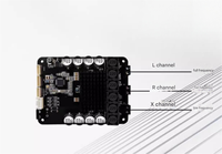 Carte amplificateur Bluetooth trois canaux DSP2.1 50W*2+100W Module amplificateur Basse puissante HiFi Qualité audiophile avec bouton de réglage