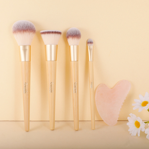 GRACEDO beauty Makeup Tools Contour Blending Powder Foundation Brush Make Up Brush Set With Paper Box Pink Guasha Stone - Product Image 2