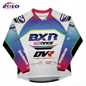 Maillots MX personnalisés pour hommes et femmes, design personnalisé, uniformes de course tout-terrain, t-shirt, maillot BMX MTB - Product Image 1