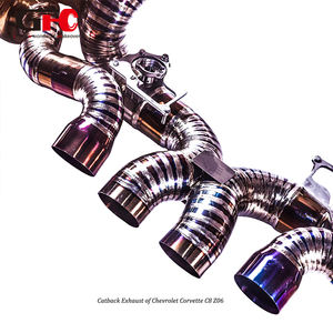 ביצועים גבוהים מלאים עבור c8z06 5.5l מערכת צינור פליטה חתול גב עם צלילים טובים 2020-2024 - Product Image 5