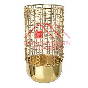 Dernière lanterne à bougie en fer plaqué or 2025 Derniers produits de décoration intérieure pour la maison Hôtels et restaurants - Product Image 1