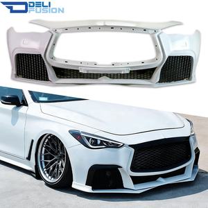 Pare-chocs Q60 pour Infiniti Q60s 2017-2022 Project Black S Concept en fibre de verre - Product Image 1