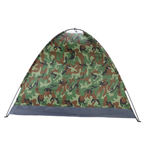 DB Oxford tela 3-4 personas camuflaje Camping cúpula tienda un dormitorio poste de fibra de vidrio para aventuras familiares al aire libre - Product Image 2