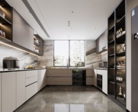 Meuble de cuisine modulaire en bois massif CHENTIAN - Design moderne écologique, unité de rangement ajustable et gain de place, montage facile