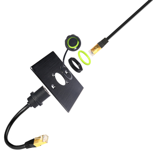 <span class=keywords><strong>MONTAGE</strong></span> DE PANNEAU étanche ou résistant aux intempéries <span class=keywords><strong>RJ45</strong></span> <span class=keywords><strong>femelle</strong></span> <span class=keywords><strong>RJ45</strong></span> <span class=keywords><strong>prise</strong></span> de <span class=keywords><strong>montage</strong></span> sur panneau mural connecteur ethernet - Product Image 3