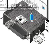 Logo personnalisé 64GB USB C Pendrive Memory Stick Bulk Cheap Metal Type C OTG Flash Drive 3.0 2 1 U Disk 8GB Pendrive"