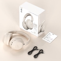 Casque Gaming Sans Fil Pliable avec Micro, Logo Personnalisé, Son Hi-Fi, ANC, Étanche IPX-5, Design Mignon, Style DJ Aviation, pour Chat et Musique