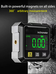 Télémètre numérique rechargeable DIY avec double <span class=keywords><strong>laser</strong></span> rouge, cadre magnétique en alliage d'aluminium à quatre côtés, précision de 1 mm, électronique - Product Image 4