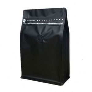 Sachet refermable autoportant imprimé sur mesure, résistant à l'humidité, pour emballage de café, 9x18,5x5cm, pack promotionnel - Product Image 1