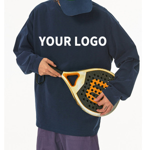 เสื้อยืดแขนยาวโอเวอร์ไซส์ทรงหลวมสำหรับทุกเพศ, เสื้อยืดผ้าฝ้ายแขนยาวทรงหลวมงาน OEM ตามสั่ง - Product Image 2